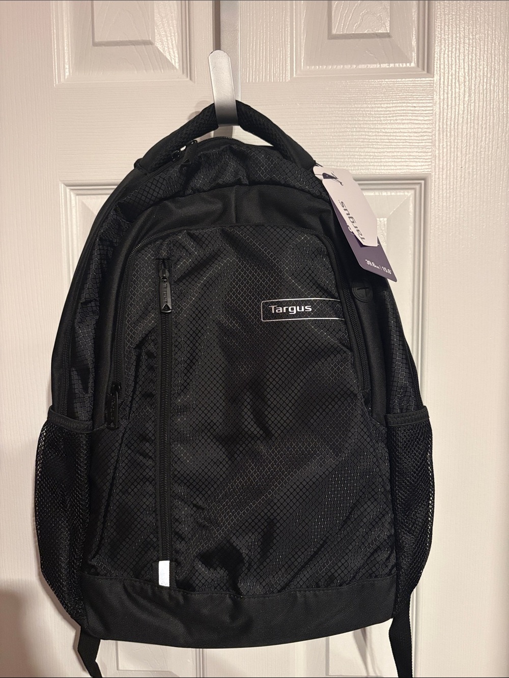 BNWT TARGUS Targus Black Laptop Backpack with Front Zipper Pocket